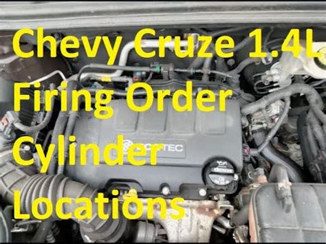 I just changed the coil packs and plugs a couple weeks ago and the car was running very smooth. . 2014 cruze firing order